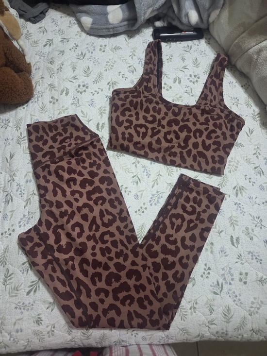 Balance Athletica Other - Balance Athletica Brown Leopard Print Active Set
